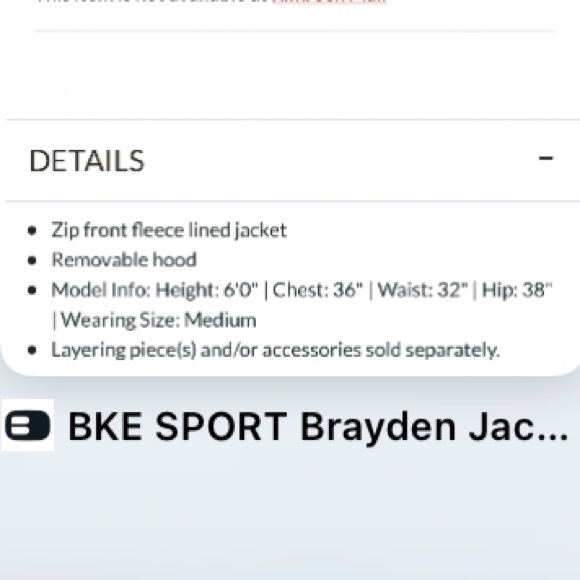 BKE Sport Brayden Zip Front Jacket - Picture 10 of 10